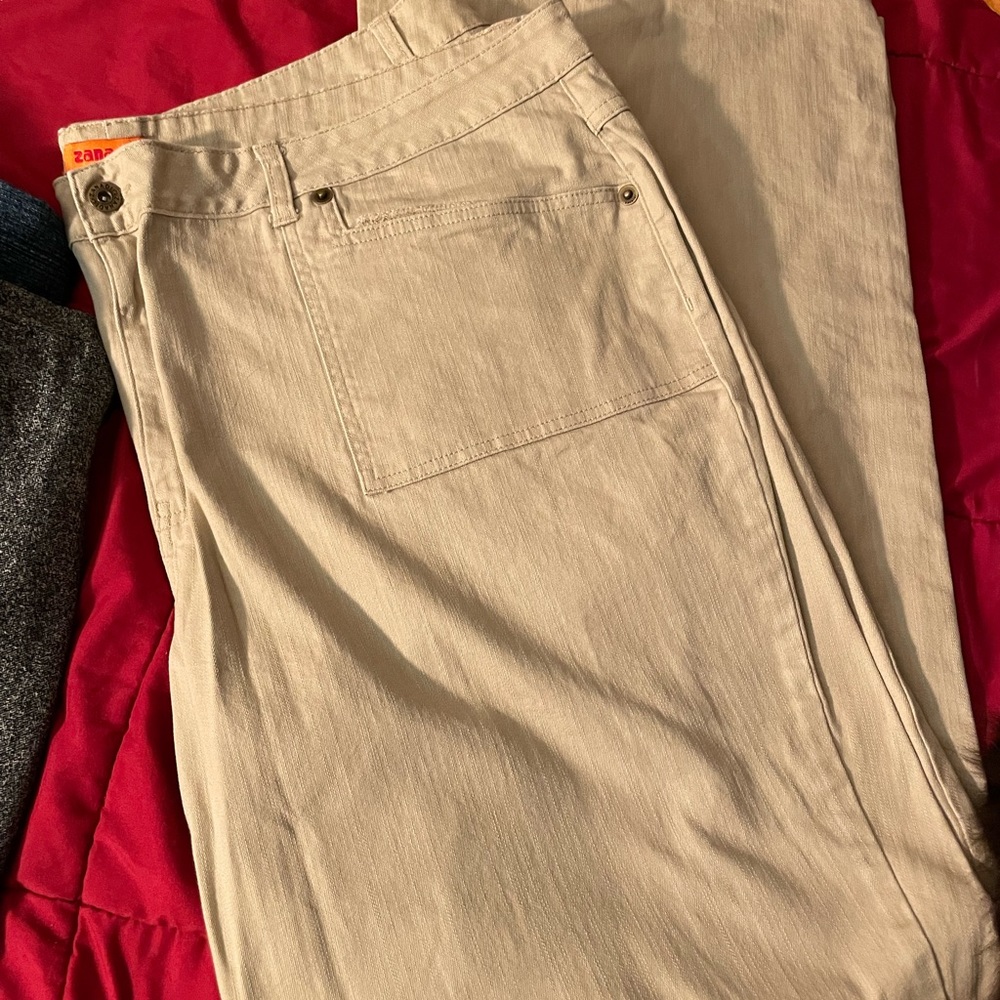 Vintage Zana Di Front Pocket Tan Jeans Size 28